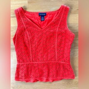 Vintage 90’s Orange Ann Taylor Sleeveless Top